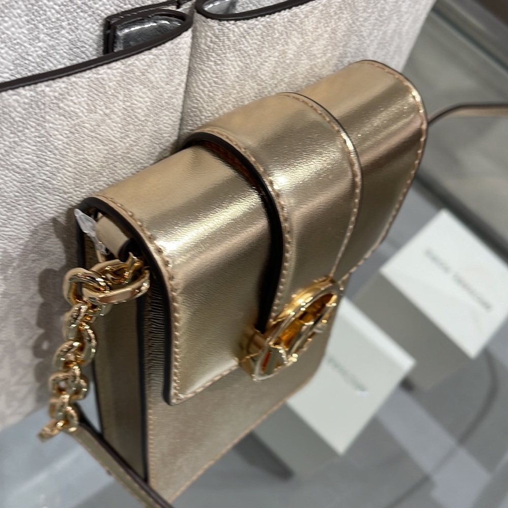 MICHAEL KORS WOMENS FASHION IPHONE SAMSUNG CASE PHONE HOLDER CROSSBODY BAG PURSE - Picture 4 of 16